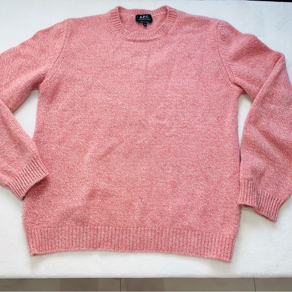 A.P.C. Leonie knit sweater pink wool size xl - Picture 7 of 14
